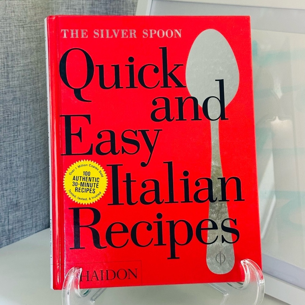 The Silver Spoon Quick & Easy Italian Recipes Phaidon Hardcover Cookbook 🥄